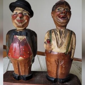 Vintage Bar Corkscrew And Bottle Opener Folk Art Figurines ANRI